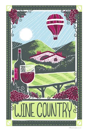 Framed Wine Country Print