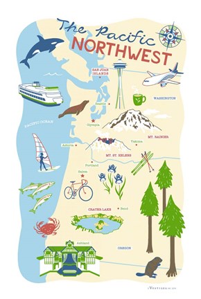 Framed Pacific Northwest Print