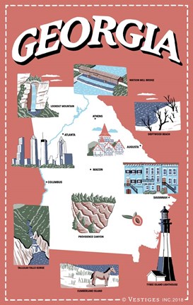 Framed Georgia 2 Print