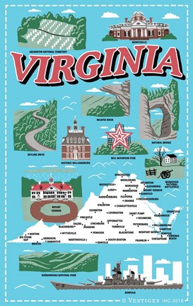 Framed Virginia Print