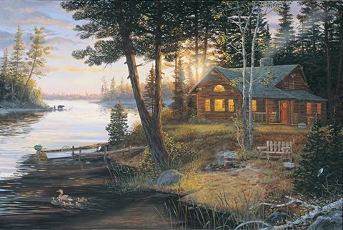 Framed Last Embers Print