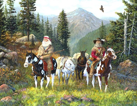 Framed Mountain Men Print