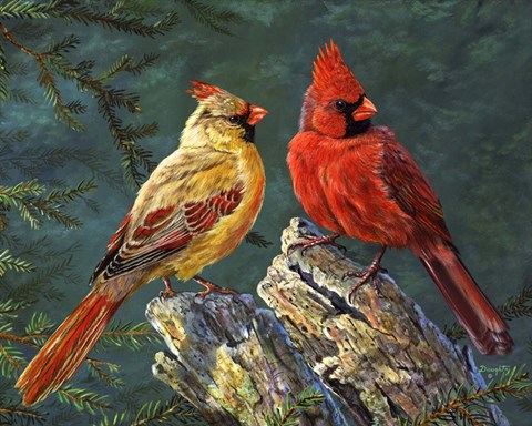 Framed Whispering Pines Print