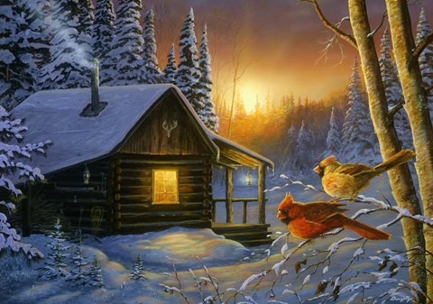 Framed Golden Frost Print