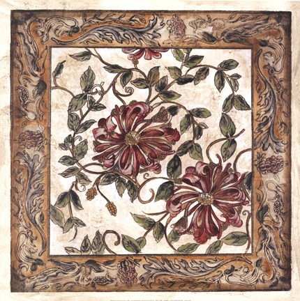 Framed Zinnia Tapestry Print