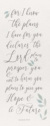 Framed Inspired Panel I Print