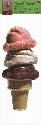 Framed Triple Scoop Print