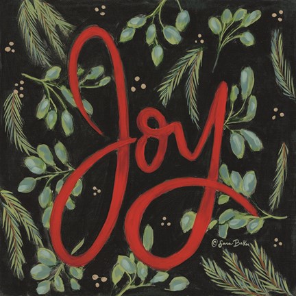 Framed Spruced Up Joy Print