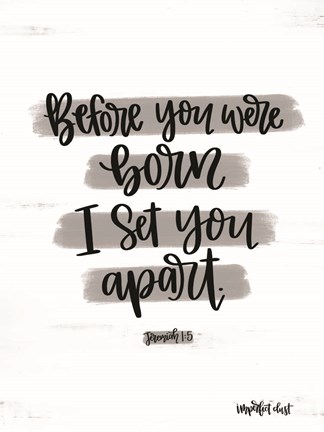 Framed Jeremiah 15 Print