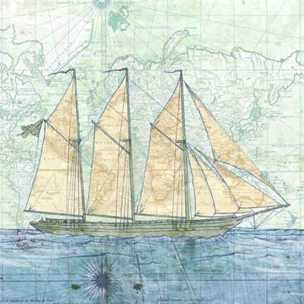 Framed Vessel I Print