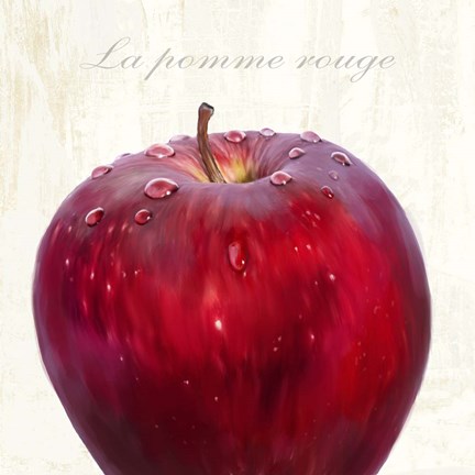 Framed La Pomme Rouge Print