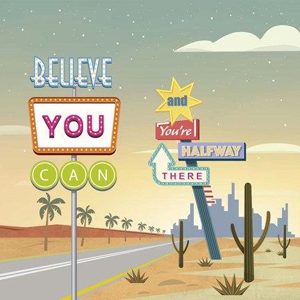 Framed Believe You Can... (detail II) Print