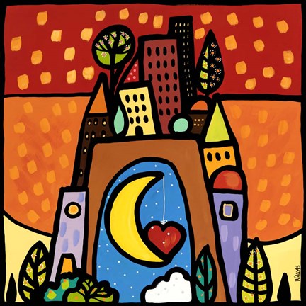 Framed L&#39;arco degli Innamorati Print