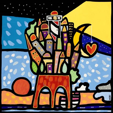 Framed Sostenere la Vita Print