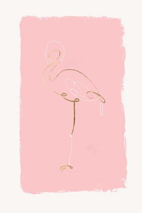 Framed Graceful Bird II Print