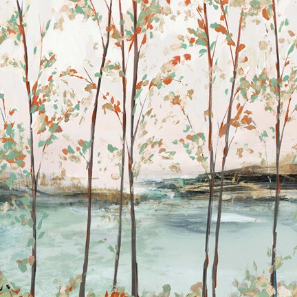 Framed Sage Tree Forest II Print