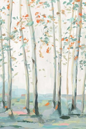 Framed Emerald Forest I Print