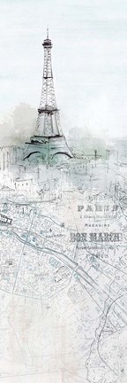 Framed Soir De Paris I Print