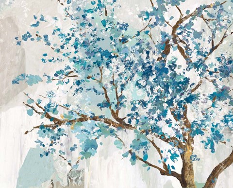 Framed Indigo Oak Print