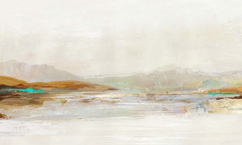 Framed Lake in the Fog Print