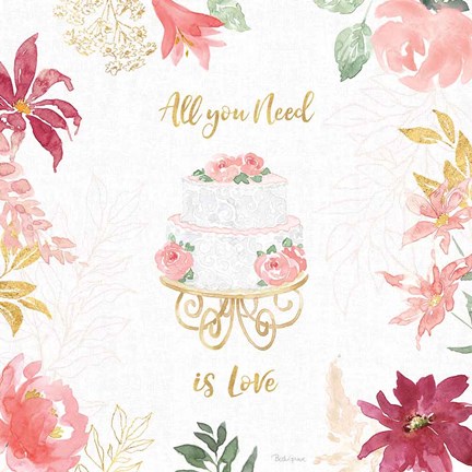 Framed All You Need is Love V Print