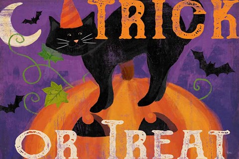 Framed Festive Felines IV Print