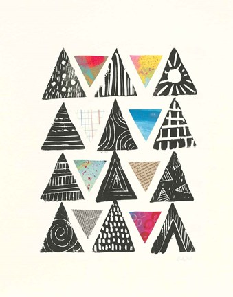 Framed Triangles with Border Print