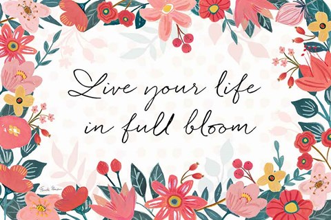 Framed Bright Petals I Print