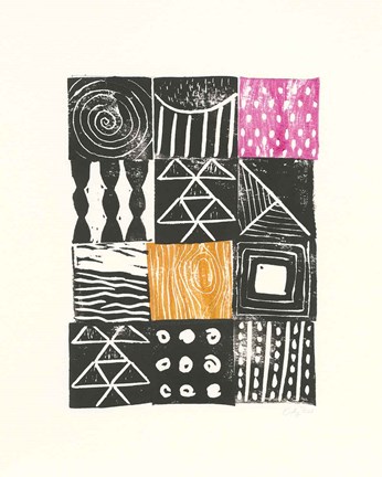 Framed Block Print V Print