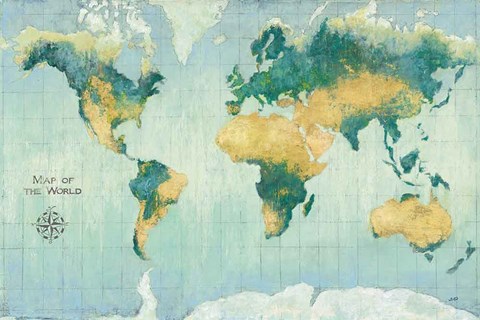 Framed Golden Earth Print