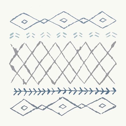 Framed Nordic Vibes IV Blue Print