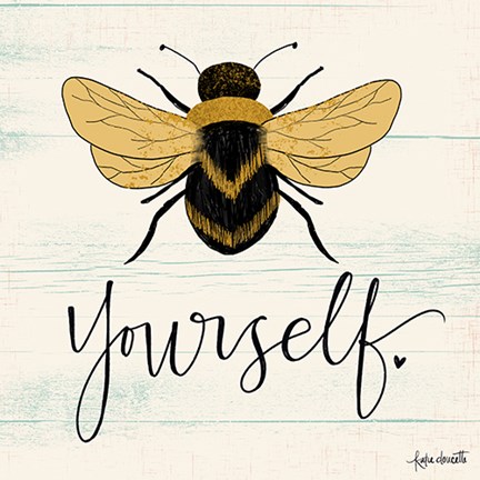 Framed Bee Yourself Print