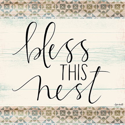 Framed Bless This Nest Print