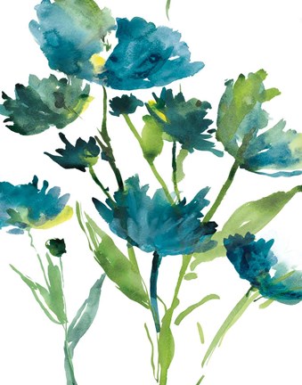 Framed Blueberry Blooms  I Print