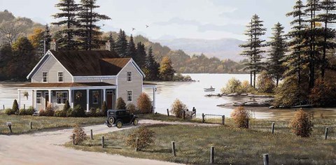 Framed Out on the Lake Print