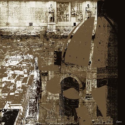 Framed Architectural Renaissance I Print