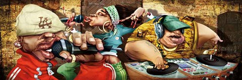 Framed Rappers Print