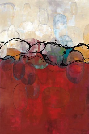 Framed Retro Jewels II Print