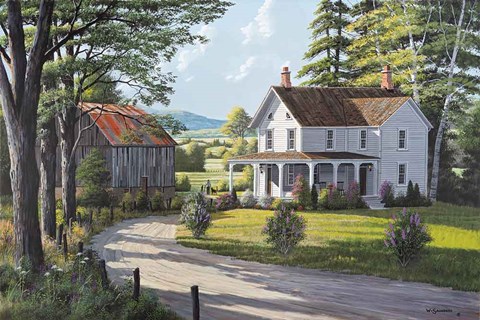 Framed Old Friends Print