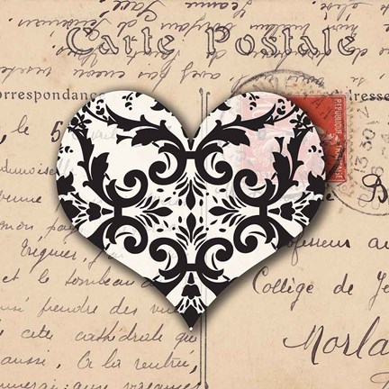 Framed Le Coeur d&#39;Amour IV Print