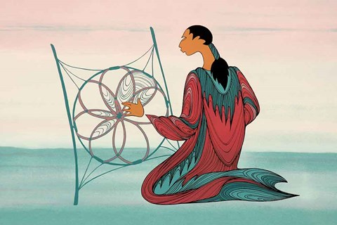 Framed Dream Catcher Print