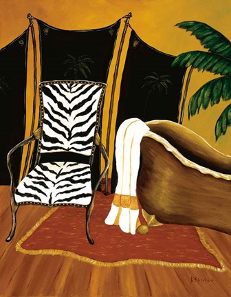 Framed Safari Bath Print