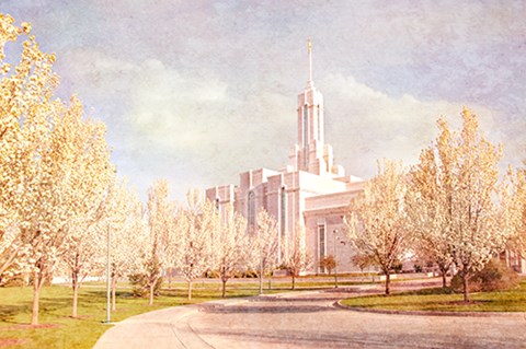 Framed Mt. Timpanogas Temple II Print