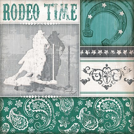 Framed Rodeo Time Print