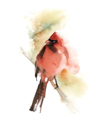 Framed Cardinal V Print