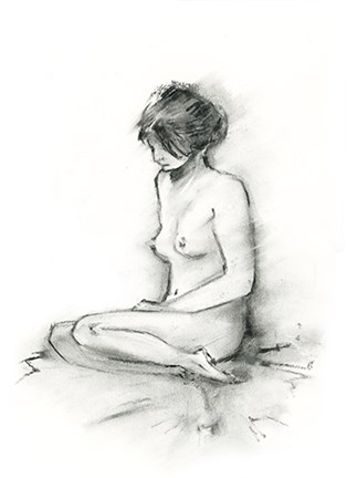 Framed Nude Figure II Print