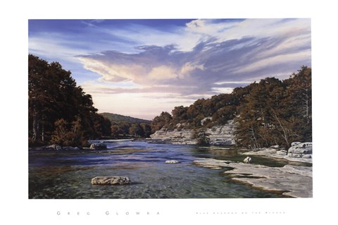 Framed Blue Shadows on the Blanco Print