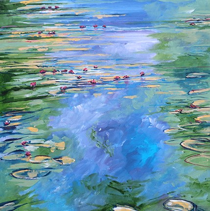 Framed Lilies Close Up Print