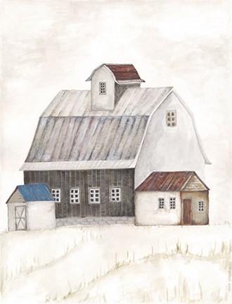 Framed Barn II Print