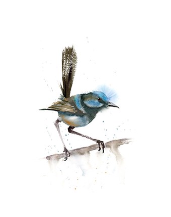Framed Perched Bird III Print